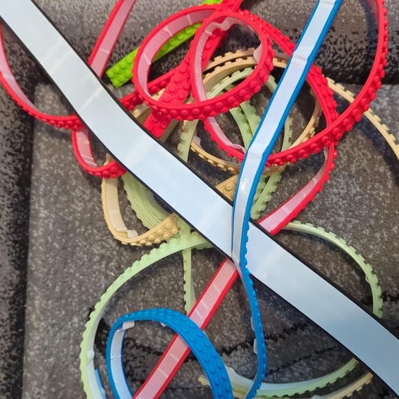 Peel and stick bricks and one road strip new - Picture 3 of 5